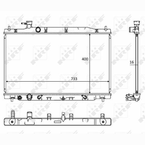 NRF NRF58469 Engine Radiator