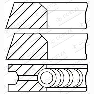 GOETZE 08-325300-00 Piston Ring Kit