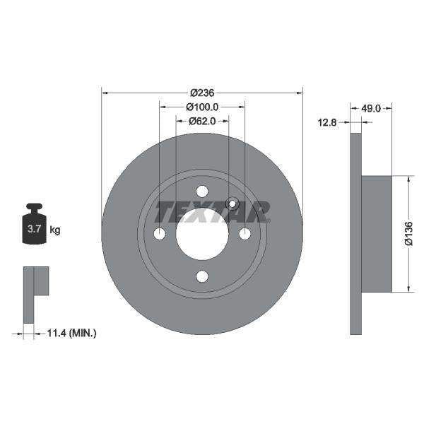 AUTOFREN SEINSA D7-089C Brake Caliper Guide Sleeve Kit