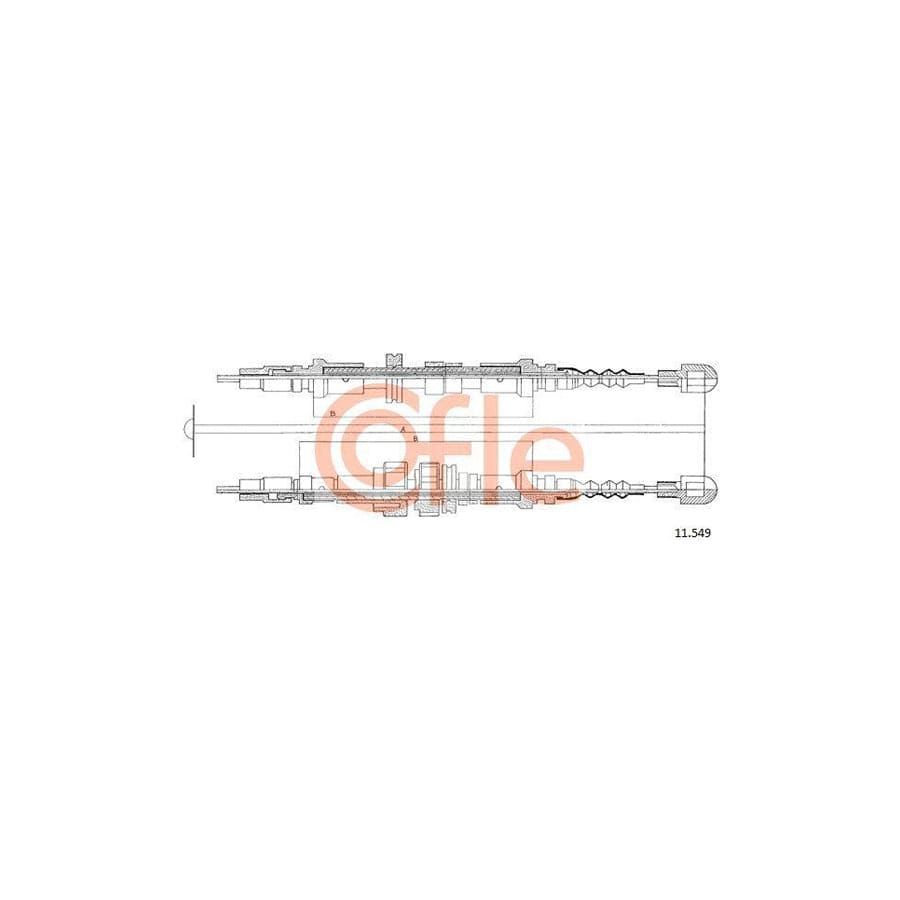 Cofle 11.549 Hand Brake Cable for Ford Scorpio