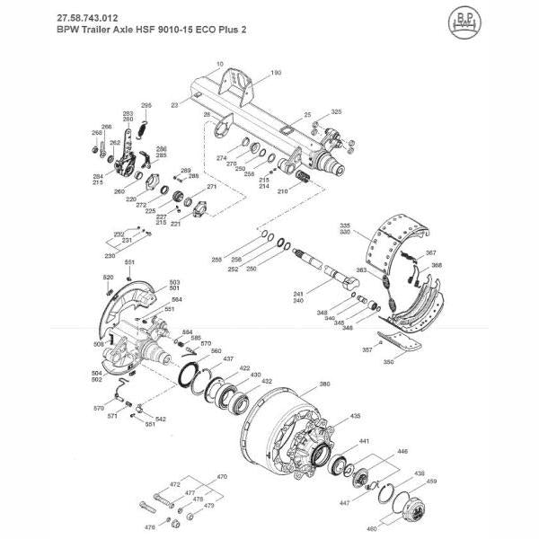 ADR 9RH0046 Drum Brake Brake Lining