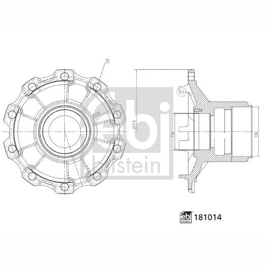 FEBI FE181014 Wheel Hub
