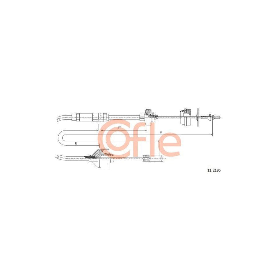 Cofle 11.2195 Clutch Cable
