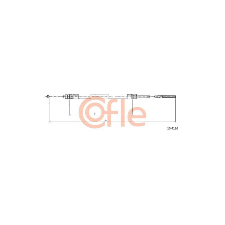 Cofle 10.4136 Hand Brake Cable for BMW 3 Series