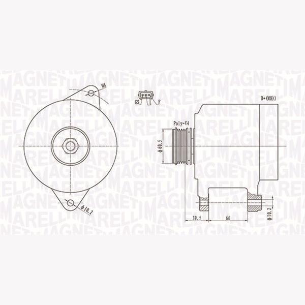 MAGNETI MARELLI 063731522010 Alternator