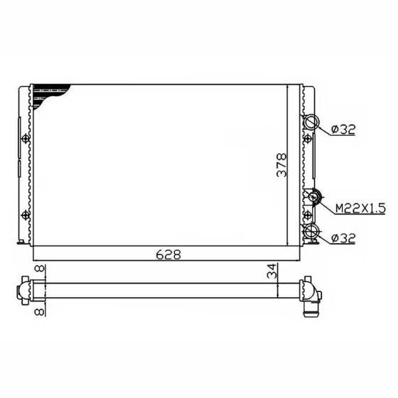 NRF NRF50457A Engine Radiator
