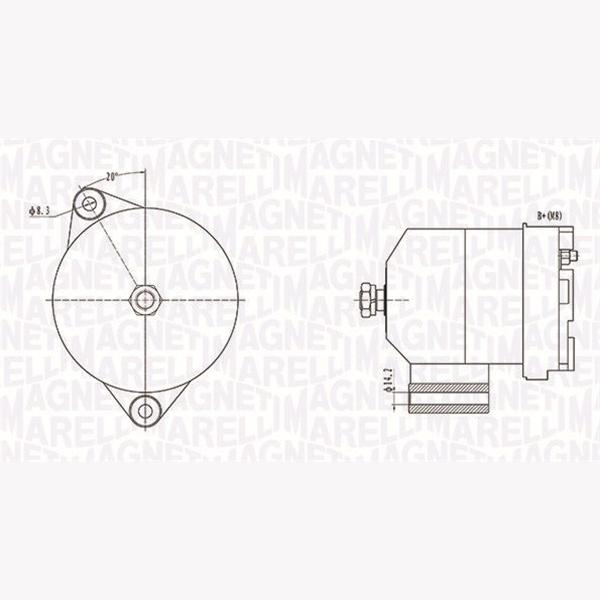 MAGNETI MARELLI 063731586010 Alternator
