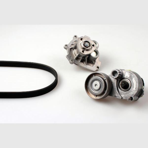 HEPU PK03631 Water Pump + V-Ribbed Belt Kit