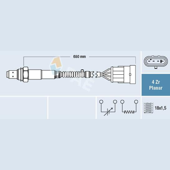 FAE AE77225 Lambda Sensor