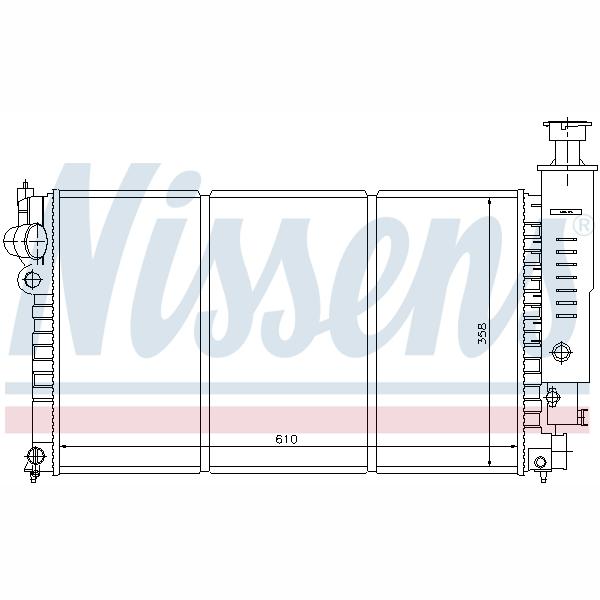 NISSENS NIS63526 Engine Radiator