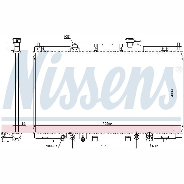 NISSENS NIS68606 Engine Radiator