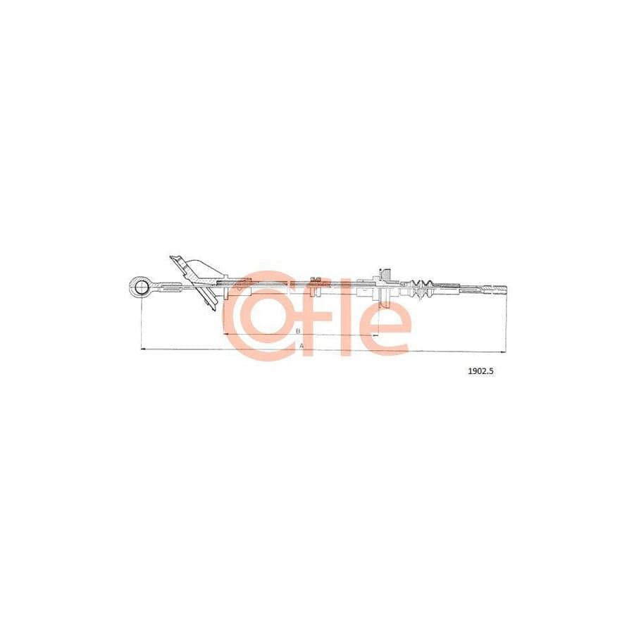 Cofle 1902.5 Clutch Cable for Fiat Panda I Hatchback (141)