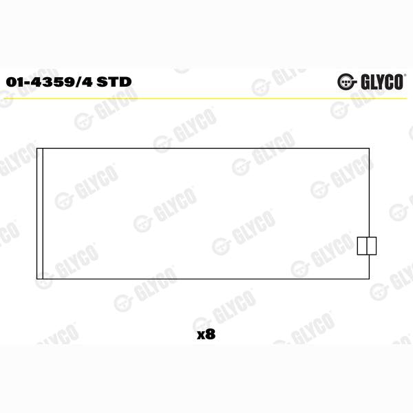 GLYCO 01-4359/4STD Connecting Rod Bearing
