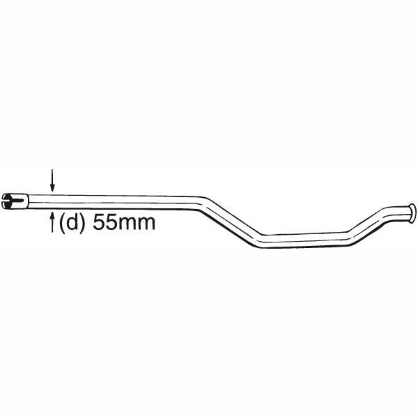 BOSAL BOS889-003 Catalytic Converter Repair Pipe