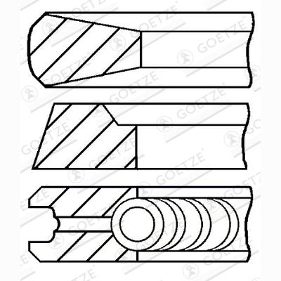 GOETZE 08-178207-00 Piston Ring Kit