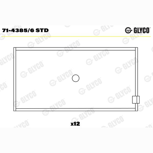 GLYCO 71-4385/6STD Connecting Rod Bearing