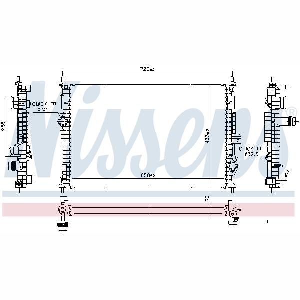 NISSENS NIS606342 Engine Radiator