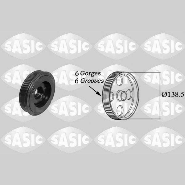 SASIC SAS2156077 Crankshaft Belt Pulley