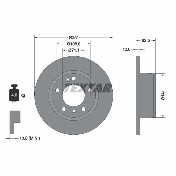 AUTOFREN SEINSA D7-135C Brake Caliper Guide Sleeve Kit