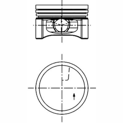KOLBENSCHMIDT 40219610 Piston