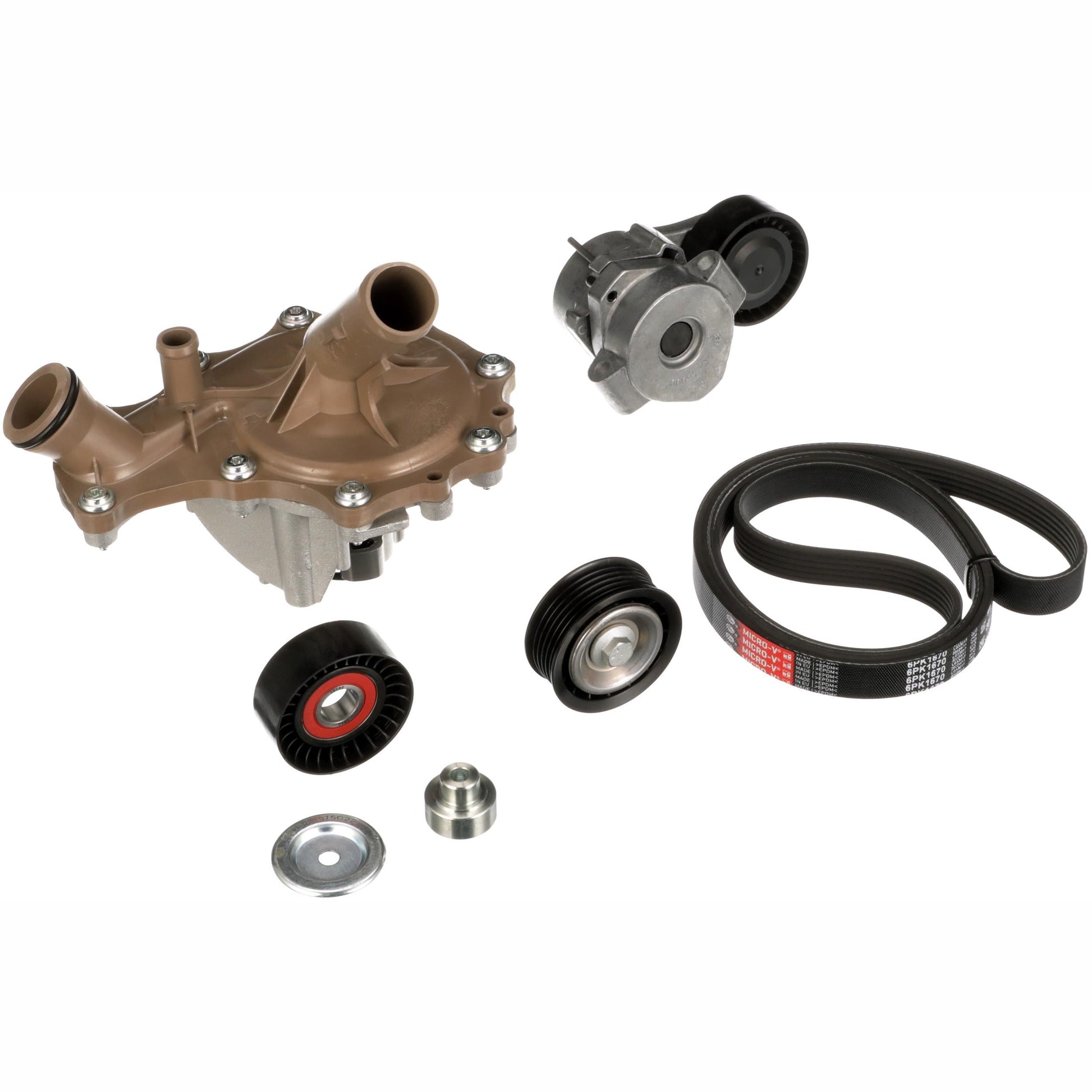 GATES GATKP26PK1670 Water Pump + V-Ribbed Belt Kit