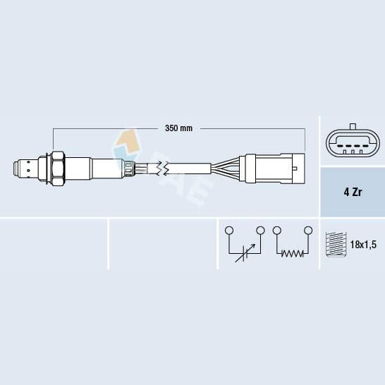 FAE AE77152 Lambda Sensor