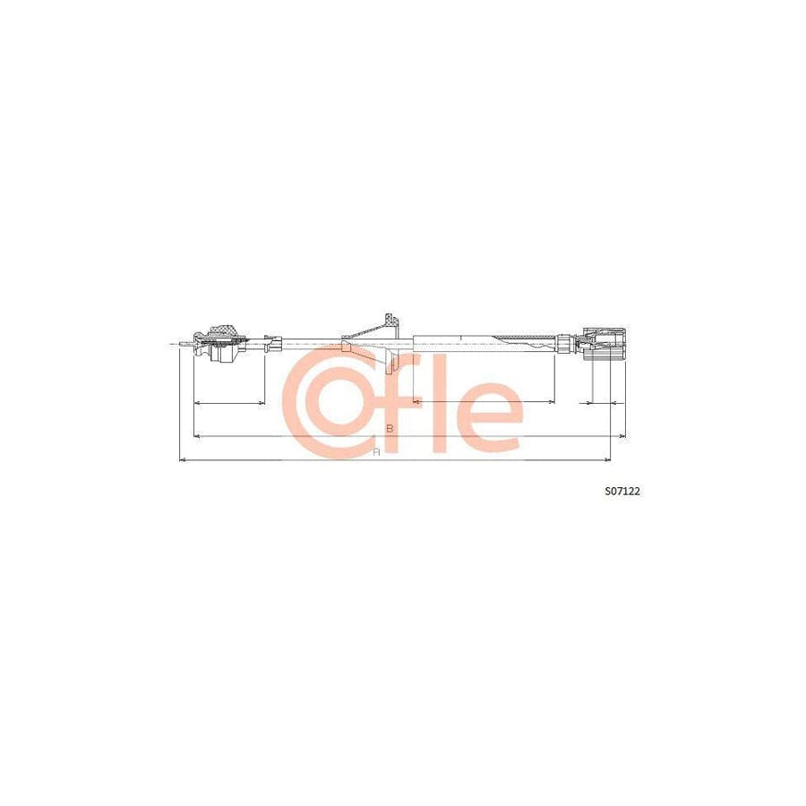 Cofle 92.S07122 Speedometer Cable