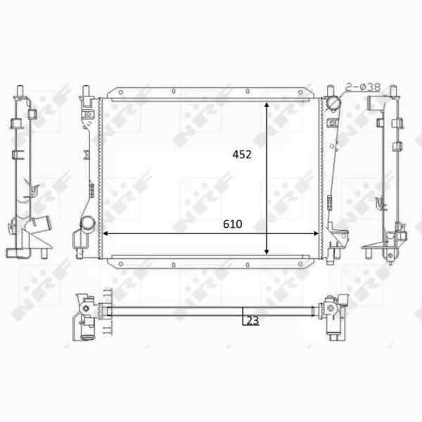 NRF NRF59050 Engine Radiator