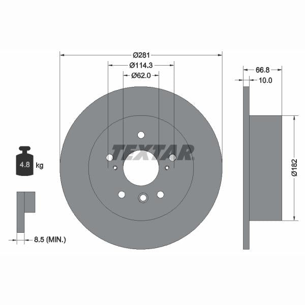 WABCO 4111540032 Brake Caliper Guide Bellow