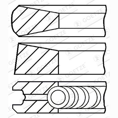 GOETZE 08-117700-00 Piston Ring Kit