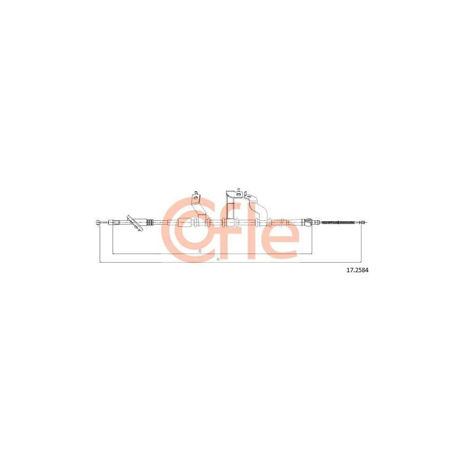 Cofle 92.17.2584 Hand Brake Cable for Hyundai Tucson (Jm)