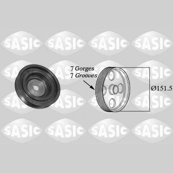 SASIC SAS2154022 Crankshaft Belt Pulley