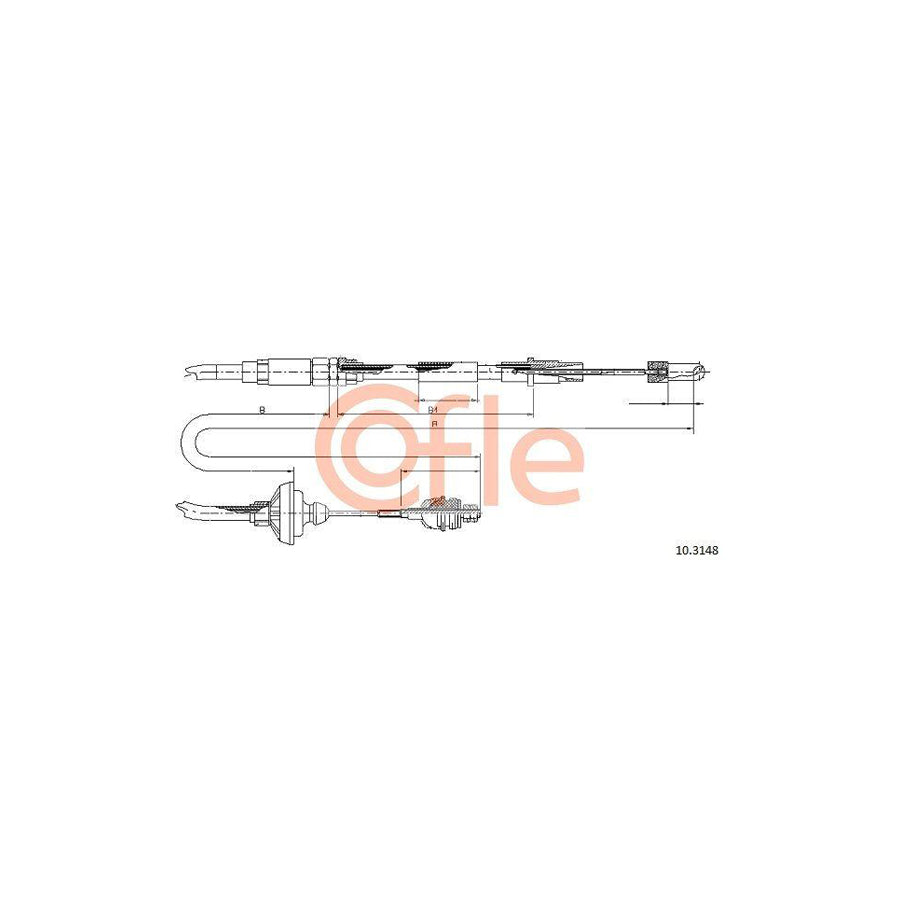 Cofle 10.3148 Clutch Cable for VW Passat