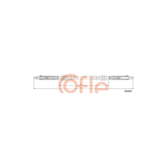Cofle 92.443002 Throttle Cable