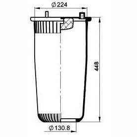 PETERS 084.323-71 Air Suspension Bellow
