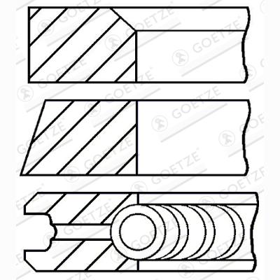 GOETZE 08-323300-00 Piston Ring Kit