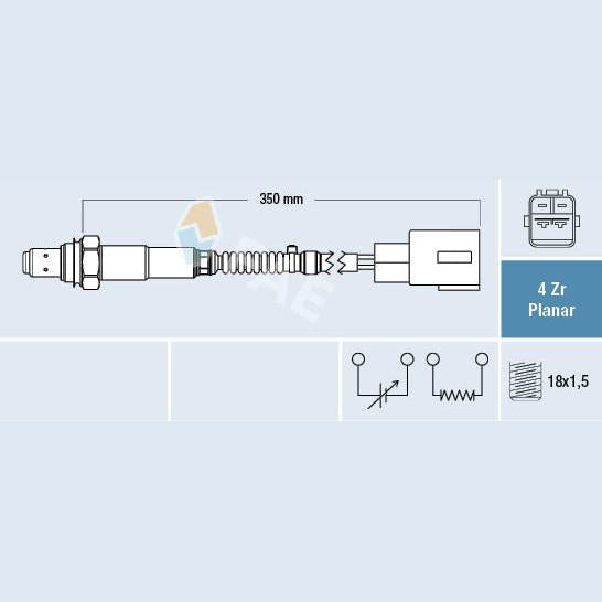 FAE AE77518 Lambda Sensor
