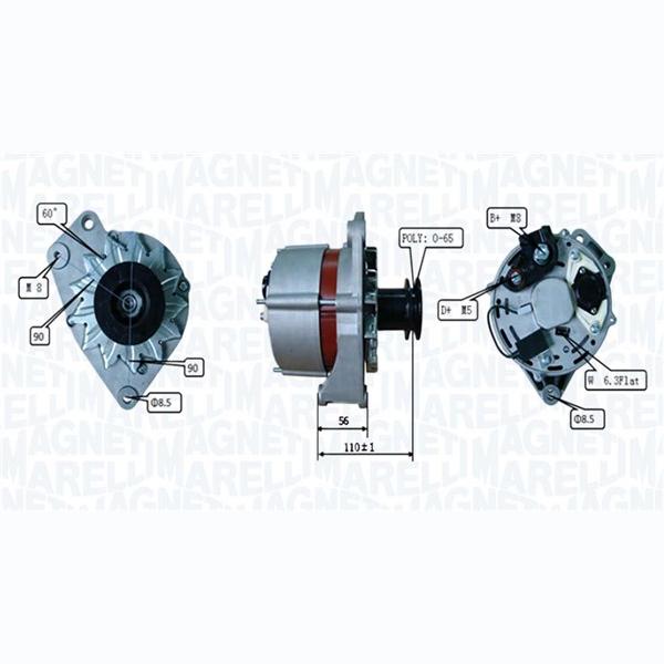 MAGNETI MARELLI 063730520010 Alternator