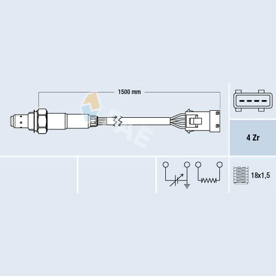FAE AE77286 Lambda Sensor