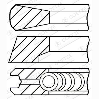 GOETZE 08-440600-00 Piston Ring Kit