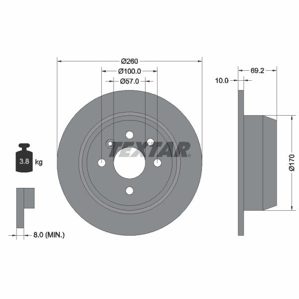 BBP 5045BBP Brake Caliper Guide Sleeve Kit