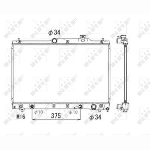 NRF NRF53705 Engine Radiator