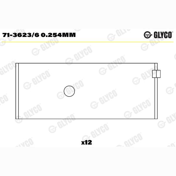 GLYCO 71-3623/60.254MM Connecting Rod Bearing