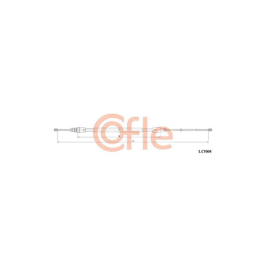 Cofle 1.Ct004 Hand Brake Cable for Citroen C3