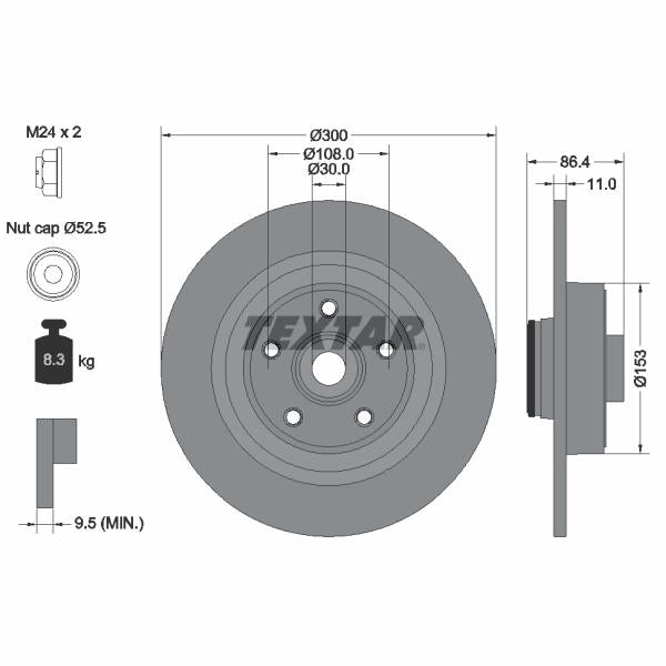AUTOFREN SEINSA D7-127C Brake Caliper Guide Sleeve Kit
