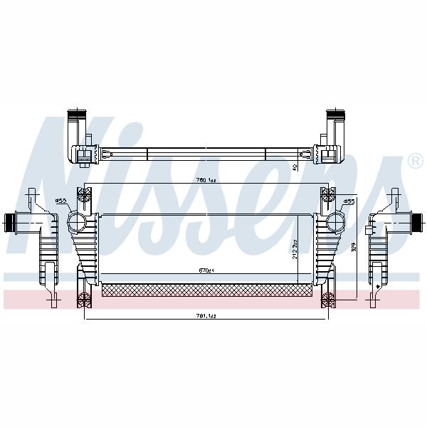 NISSENS NIS961581 Charge Air Cooler