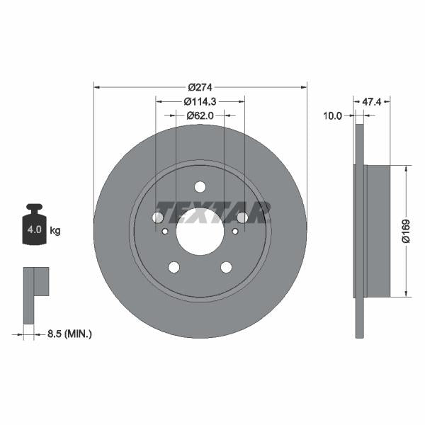 HERTH+BUSS JAKOPARTS J3277001 Brake Caliper Guide Sleeve Kit