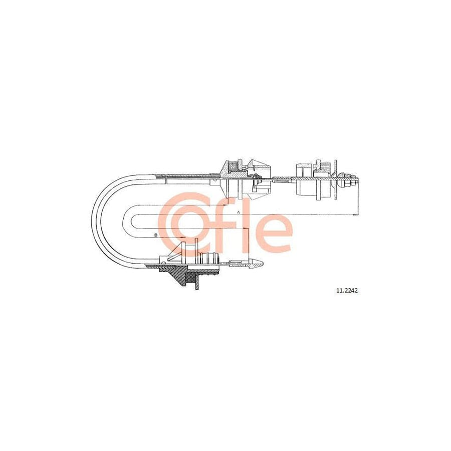 Cofle 92.11.2242 Clutch Cable for Citroen Xantia