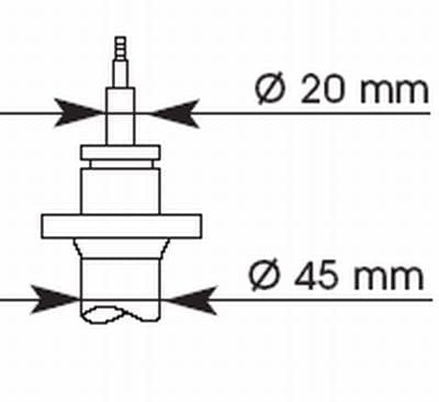 KYB 663049 Shock Absorber for BMW 3 Saloon (E30)