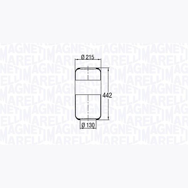 MAGNETI MARELLI 030607020046 Compressed-Air System Air Tank